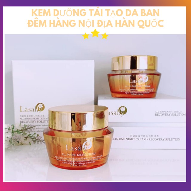 [MỸ PHẨM CAO CẤP] Kem Dưỡng Tái Tạo Da Mặt Toàn Thân Chuyên Sâu Ban Đêm Thương Hiệu Hàn Quốc Lasally | BigBuy360 - bigbuy360.vn