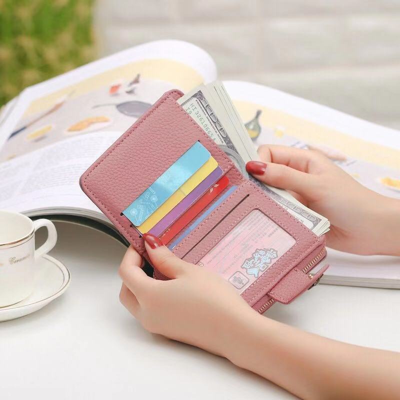 Ví nữ cầm tay mini ngắn nhỏ gọn bỏ túi nhiều ngăn thời trang cao cấp giá rẻ hình con ong