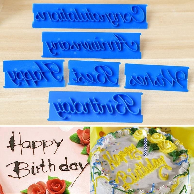 Set 6 khuôn làm bánh kẹo hình chữ cái độc đáo