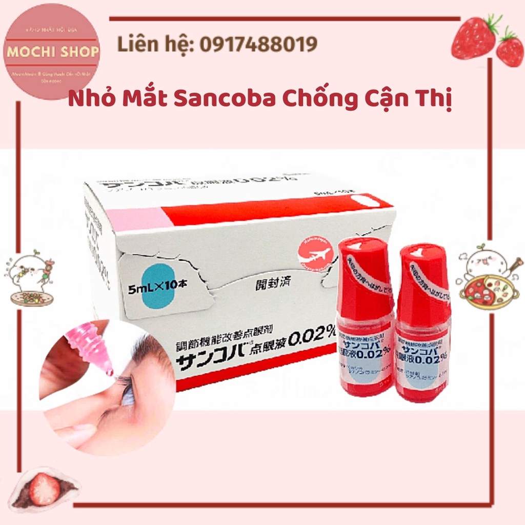 Nhỏ Mắt Sancoba Nhật Bản Chống Cận Thị 5ml Date 2024