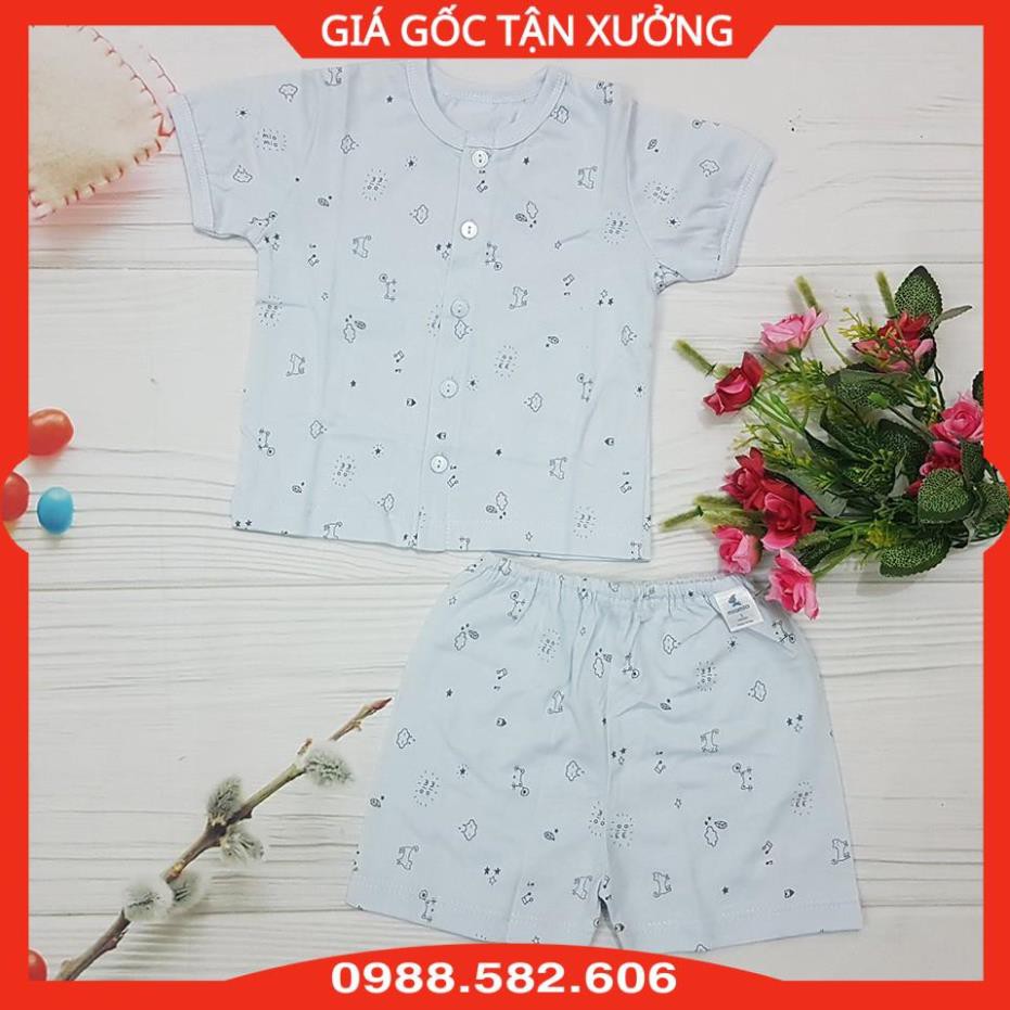 (Mio Cộc) Bộ Quần Áo Cộc Tay MioMio Cho Bé Sơ Sinh, Chất Liệu Cotton Mỏng, Mềm Thoáng Mát