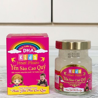 Yến hũ chưng có DHA cho trẻ em thành phần 25% yến nguyên chất- lọ 70ml- Yến Sào Cao Quý