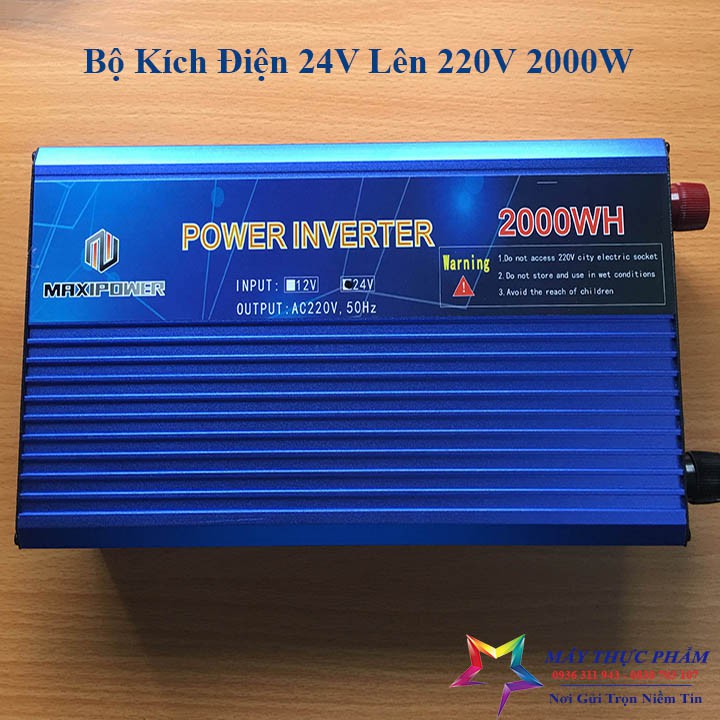 Bộ Kích Điện Inverter 2000W Đầu Vào 24V Chính Hãng