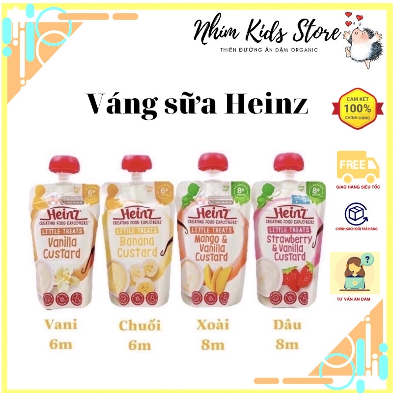 🧀[Air] VÁNG SỮA HEINZ CUSTARD 120G - Úc