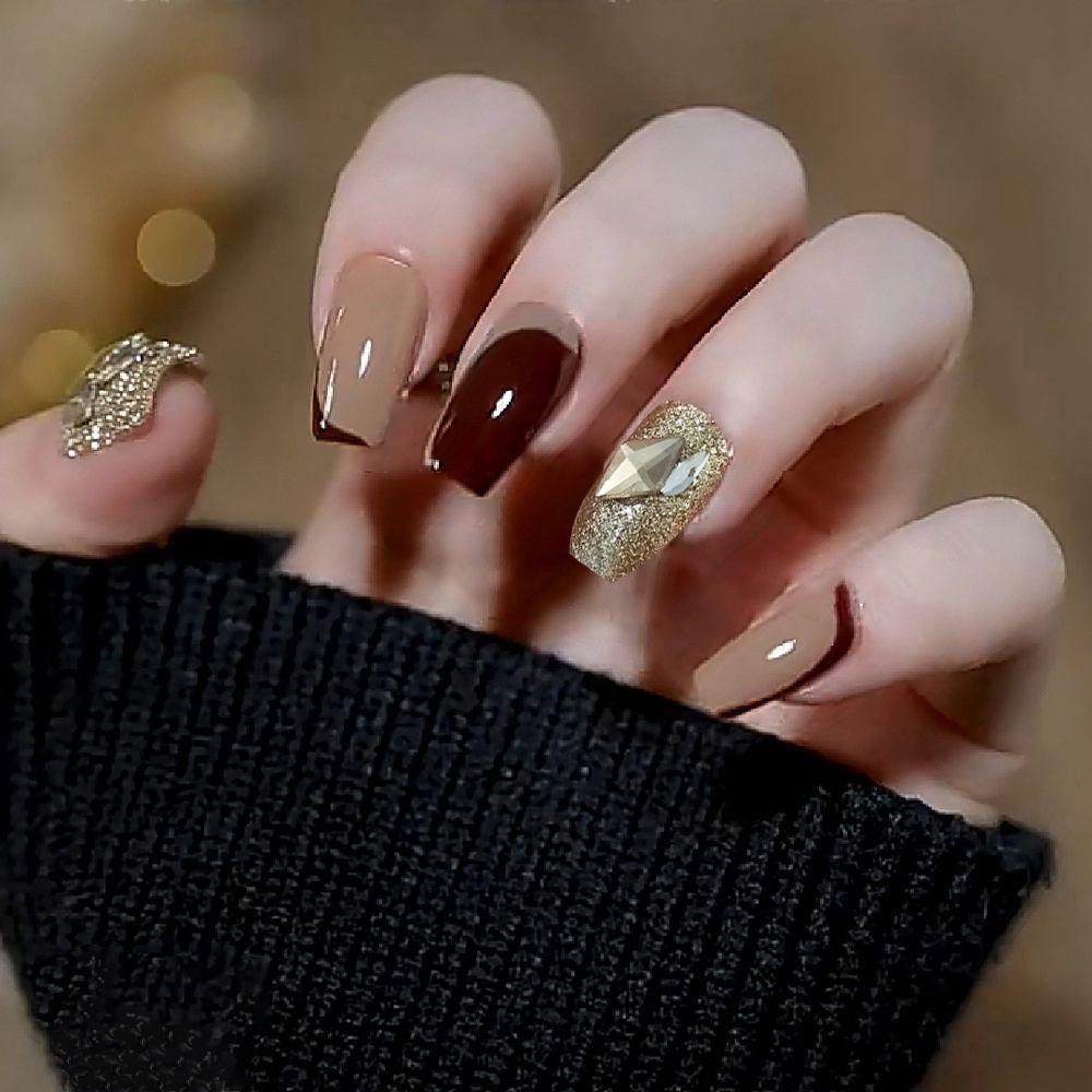 Hộp 24 Móng Tay Giả Múa Ba Lê Ốp|Bộ Móng Tay Giả Trang Trí Nghệ Thuật