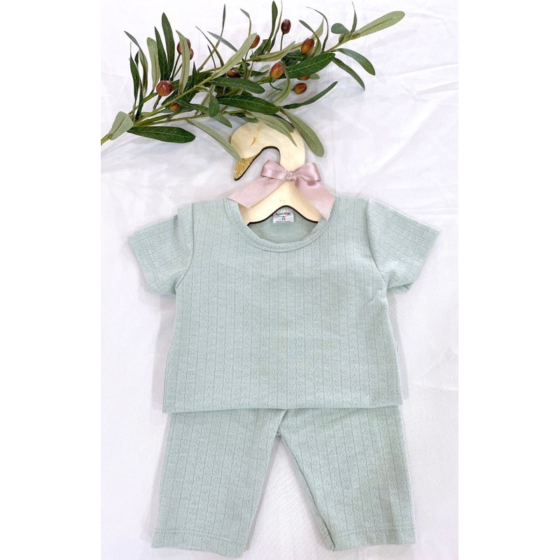 [Mã FAMAYFA2 giảm 10K đơn 50K] Siêu phẩm set quần áo thông hơi xuất Nhật mặc hè siêu thoáng mát cho bé