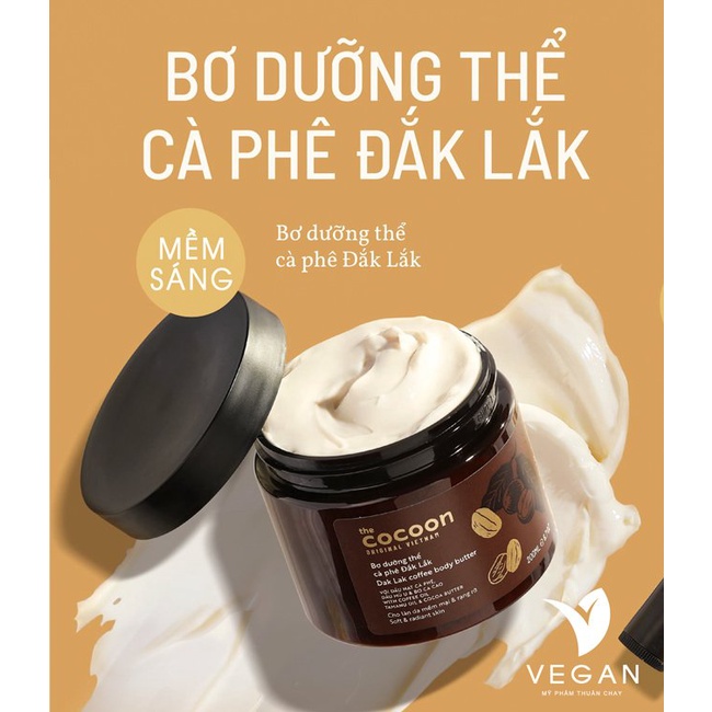 Bơ dưỡng thể cà phê Đắk Lắk Cocoon 200ml