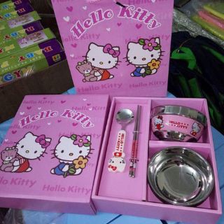 SÉT BÁT ĂN HELLO KITTY – DOREMON – POOH CHO BÉ