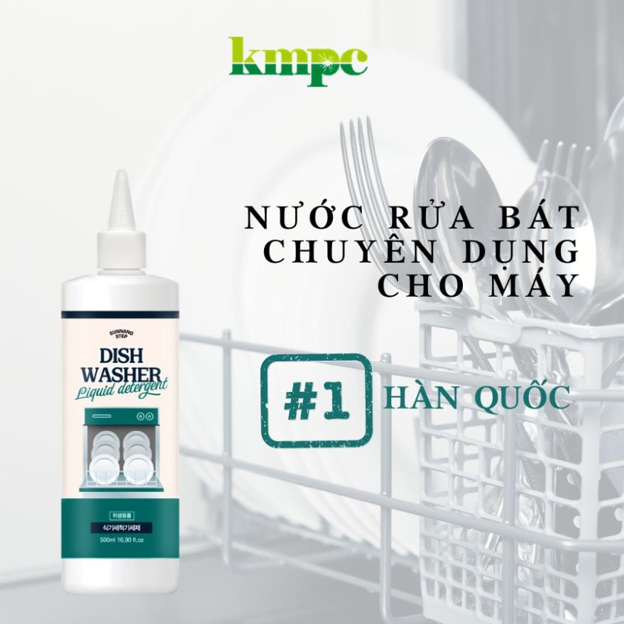 Nước rửa bát chuyên dụng cho máy rửa bát Eunnano Step 500ml-nhập khẩu chính hãng Hàn Quốc