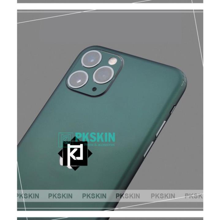 Miếng dán full viền ip 11/11 pro max/12/12 pro/12 pro max/13/13 pro/13 pro max/13 mini xanh rêu.