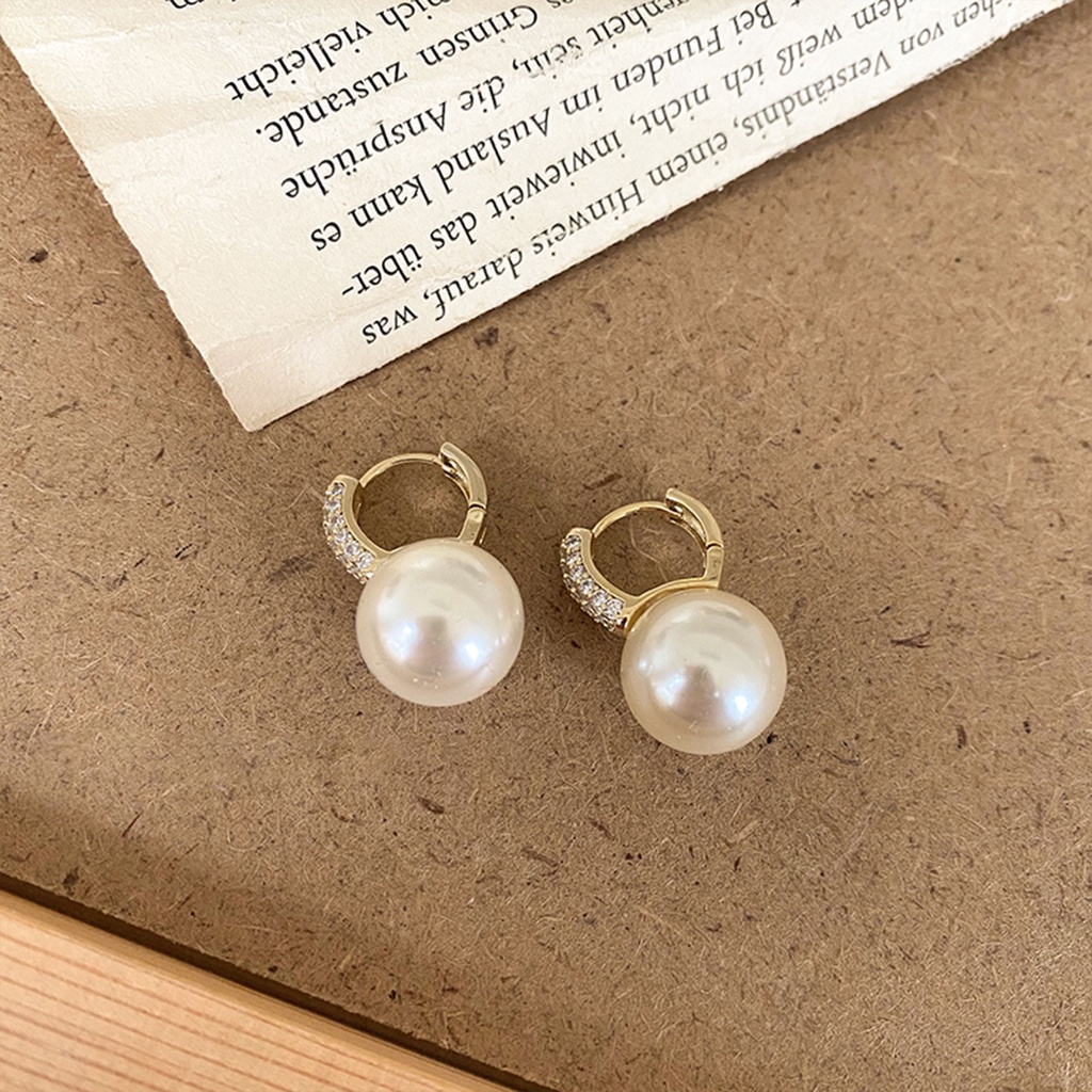 Chất Lượng Cao!Bông Tai Đính Đá Và Ngọc Trai Nhân Tạo Sang Trọng Phong Cách Hàn Quốc Thời Trang Cho Nữ 2022