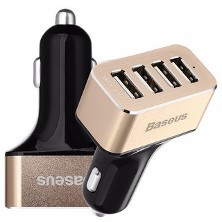 Củ sạc trên xe hơi 4 cổng hiệu Baseus - 9.6A - 4USB-BASEUS