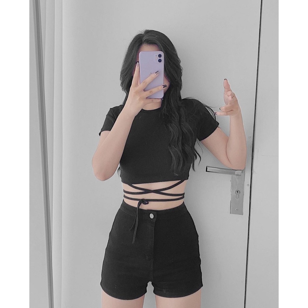 Phông thun ôm body, kiểu dáng basic 2 màu ĐEN | TRẮNG Ulzzang