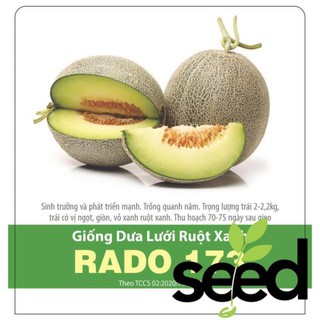 Hạt Giống Dưa Lưới Ruột Xanh 10 Hạt