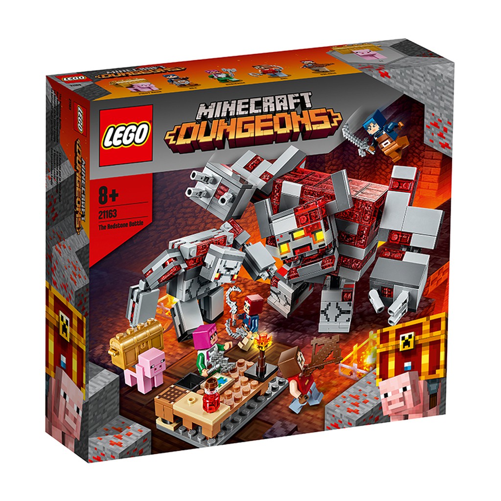 Đồ chơi lắp ráp Lego Minecraft 21163 - Đại Chiến Đá Đỏ