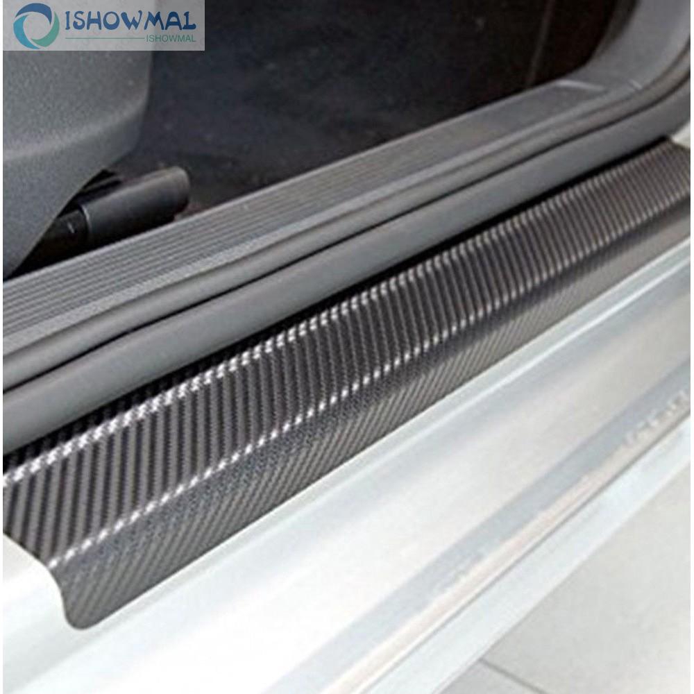 🚕Bộ 4 miếng dán bằng sợi carbon cho cạnh thềm cửa xe hơi🚕