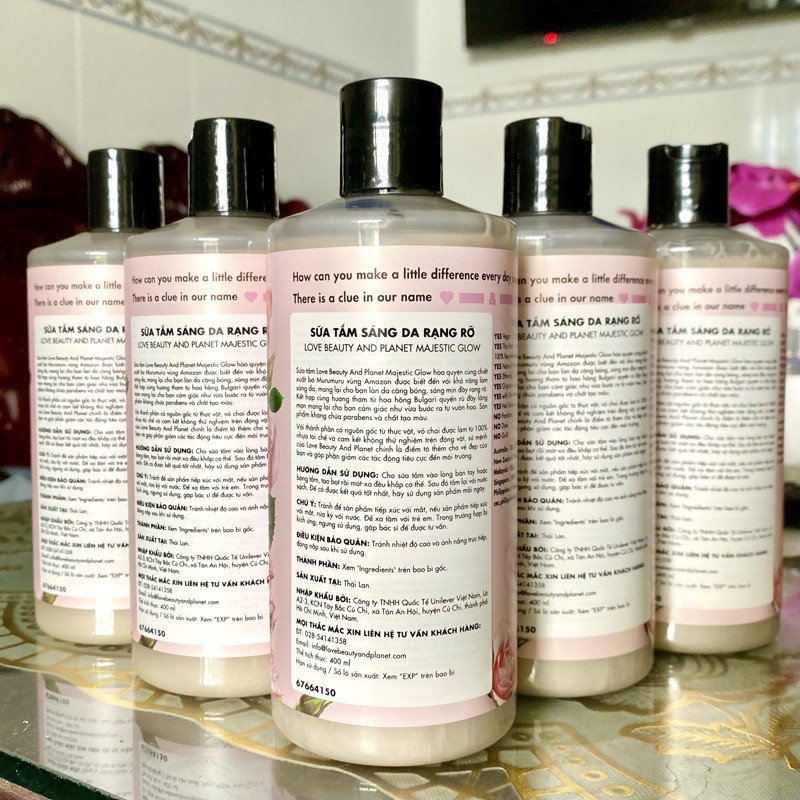 Sữa tắm sáng da rạng rỡ Love Beauty And Planet Majestic Glow 400ml | BigBuy360 - bigbuy360.vn