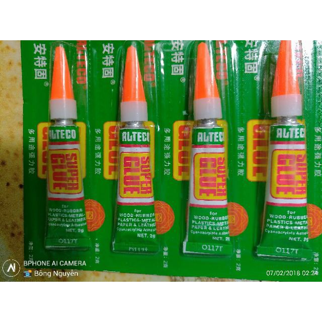 01 TUÝP KEO ĐA NĂNG CHÍNH HÃNG Super Glue Alteco