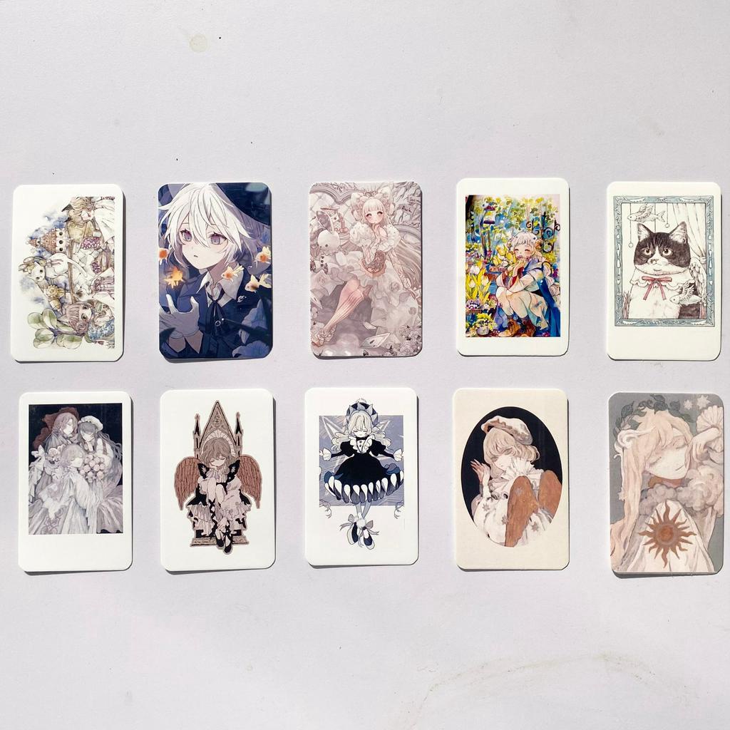 Card Bo Góc 5x8cm - Phiên Bản Thu Nhỏ Của Tác Phẩm Tranh Minh Họa Nhật Bản - Ong Mặt Bự