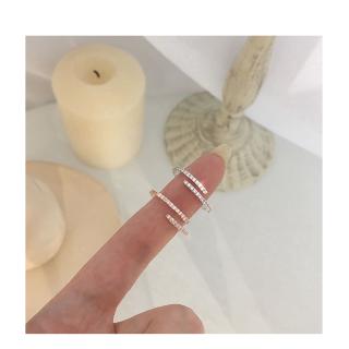 Nhẫn Nữ Mạ Vàng Hồng Đính Đá Pha Lê