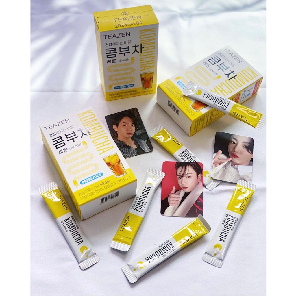 Kombucha vị chanh Teazen - combo 2 hộp