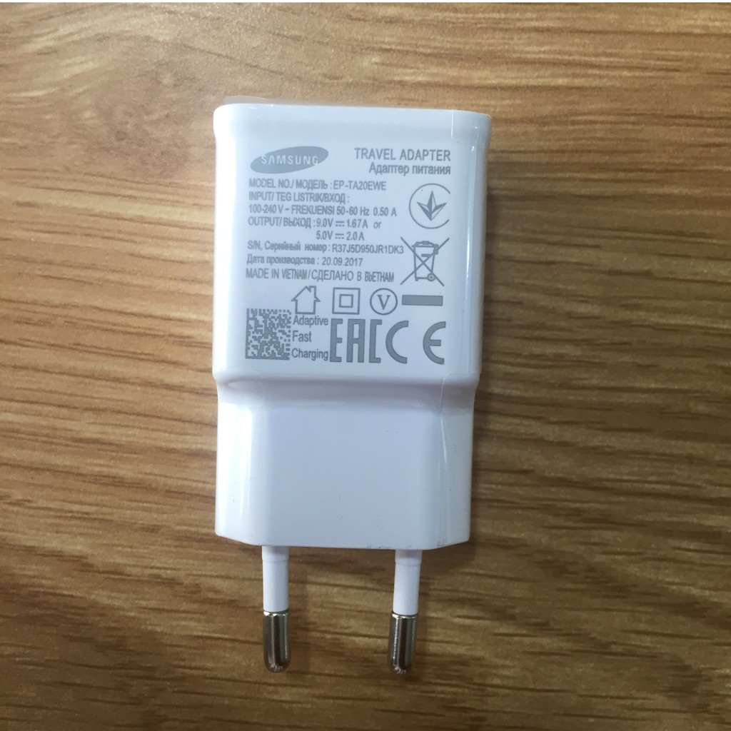 (Cam kết tốt - khuyên dùng) Cốc sạc điện thoại Samsung 9V-1.67A hoặc 5V-2A loại tốt