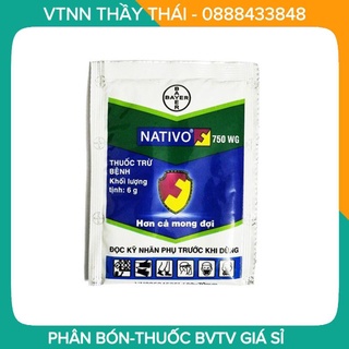 chế phẩm trừ bệnh Nativo 750WG -10 gram trị phấn trắng, đốm nâu, thán thư, rĩ sắt trên hoa hồng