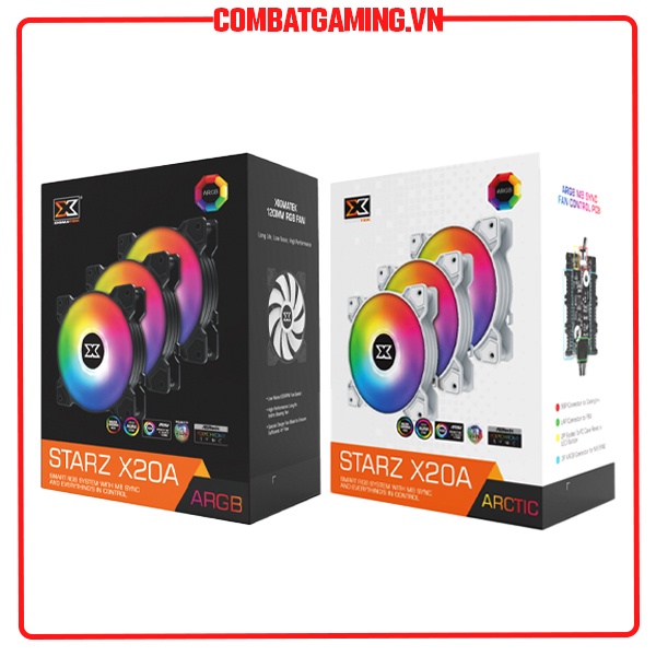 Kit Fan XIGMATEK X20A (PACK x3 + CONTROLLER)