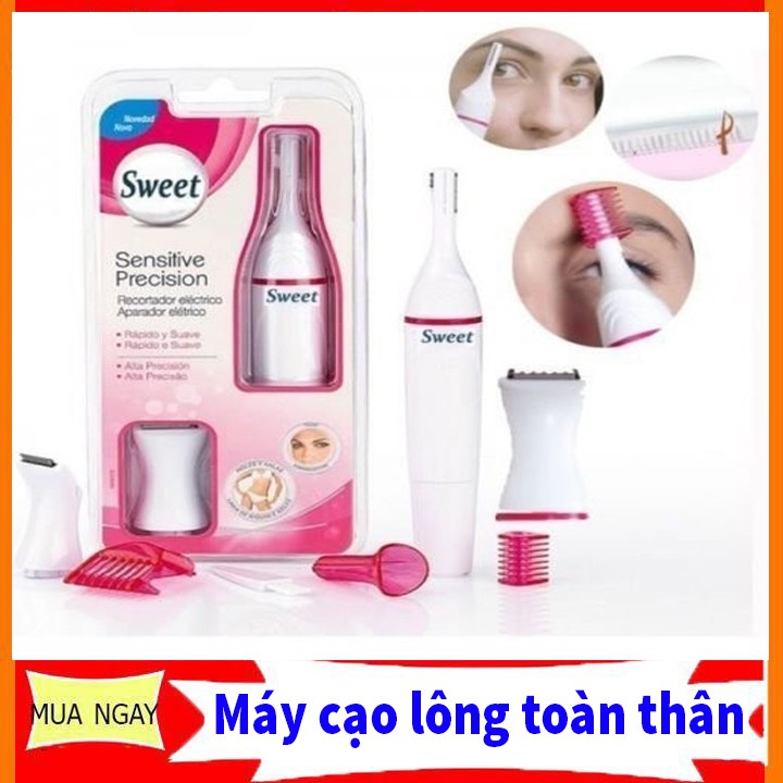 Máy Tỉa Chân Mày, Cạo Lông Nách Tay Chân, Tỉa Lông Vùng Kín, Cắt Tóc Không Gây Đau Rát Dễ Dàng Sử Dụng -htcbikini