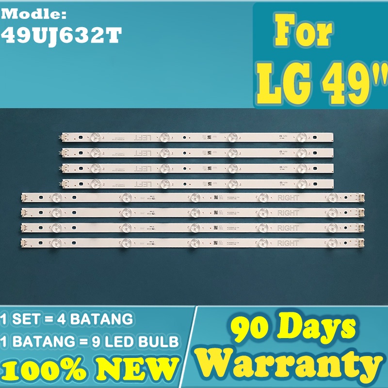 Bộ dây đèn LED nền TV LED TV LG 49" 49UJ632T 49UJ632