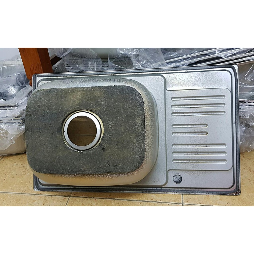 Chậu Rửa Chén Inox 1 Hộc 1 Cánh Kích Thước 75x45 Tiện Lợi Cho Mọi  nhà