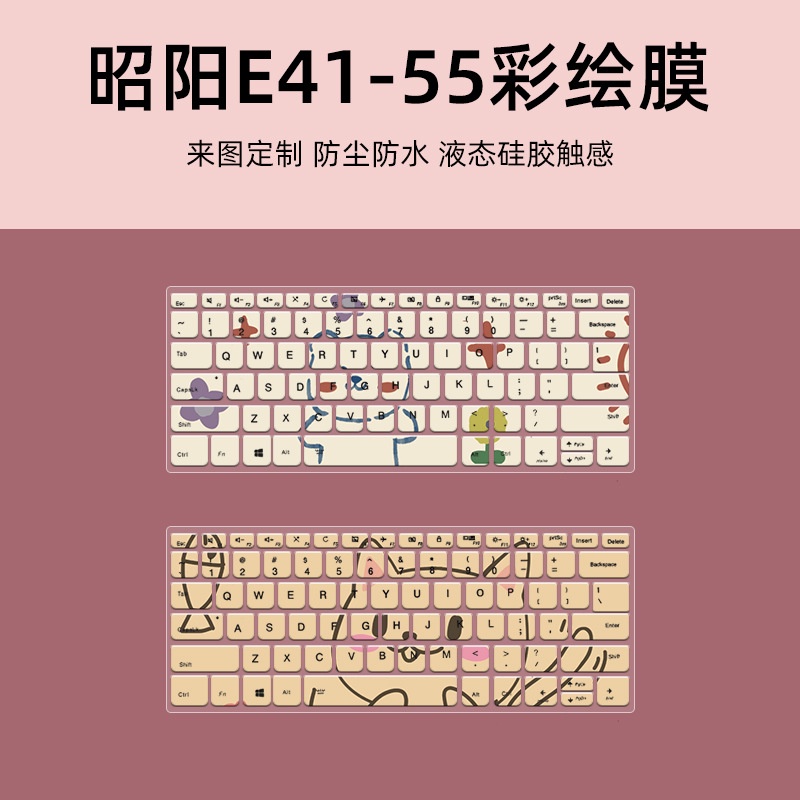 Thích hợp cho Lenovo Zhaoyang E41-55 Phim Bàn Phím Hoạt Hình 47cm Laptop Máy Tính E41-50 Shin-Chan 1