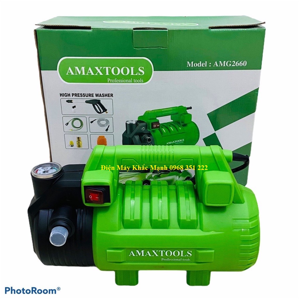 Máy Rửa Xe AMAXTOOLS AMG2660, Công Suất 2650w, áp lực nước siêu khỏe