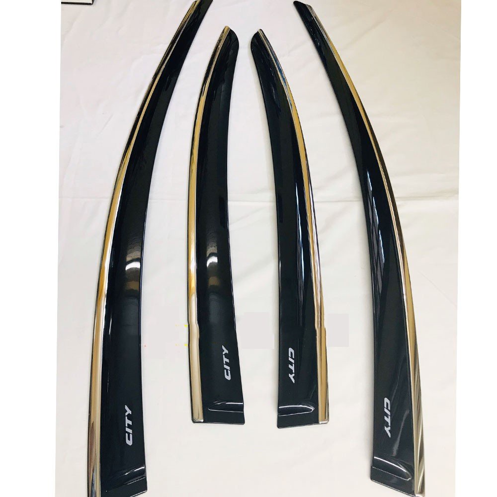 Vè Che Mưa Viền INOX dành cho xe Honda City 2018 2019 2020 2021