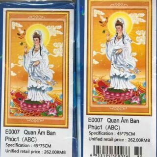 Freeship 99k tq_tranh đá quan âm
