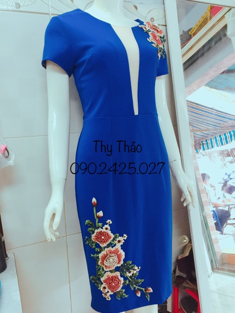 Đầm trung niên thy thảo thiết kế sang trọng