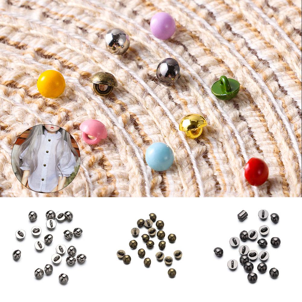 BEBETTERM 20 Nút Thắt Lưng Hình Nấm 4mm