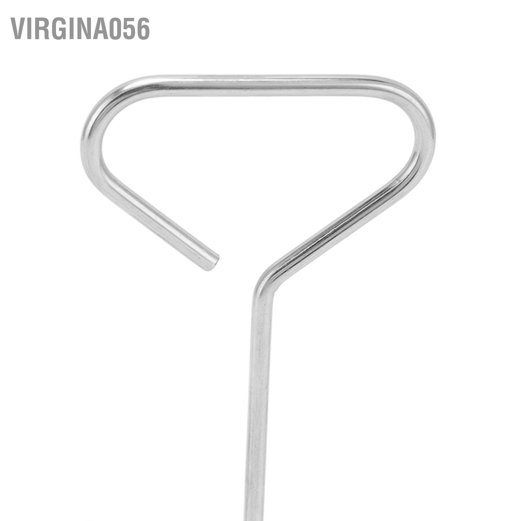 Virgina056 Chân đế xiên 8 Quart Bếp nướng thẳng đứng bằng thép không gỉ 8QT cho Phụ kiện bếp chiên nhúng Kabobs