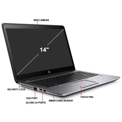 Laptop HP 840G1 Core i5 ram 8G SSD 128G mỏng đẹp