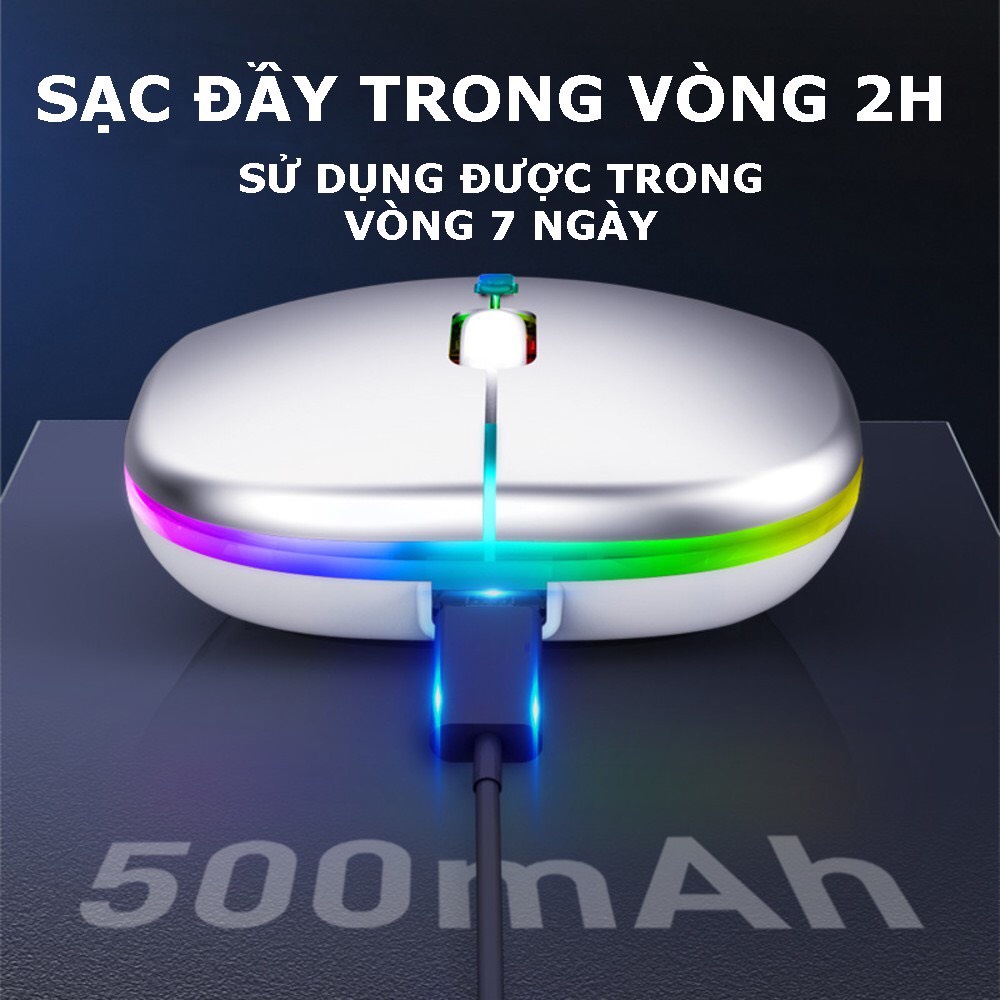 Chuột Máy Tính Không Dây A2 Pro Dùng Pin Sạc,Chuột Bluetooth Click Không Gây Tiếng Ồn, Hàng Cao Cấp Bảo Hành 1 Năm