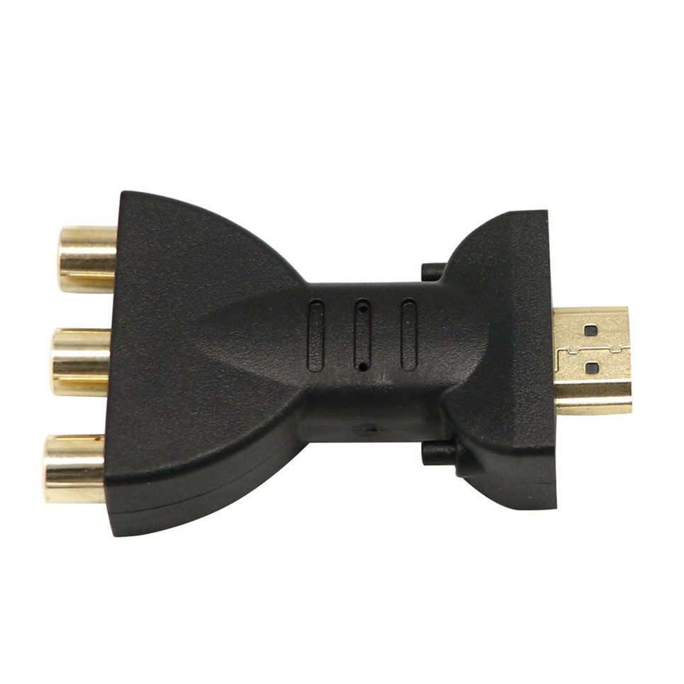 Flexible HDMI-Compatible To 3 RCA Video Audio AV Adapter Component Converter