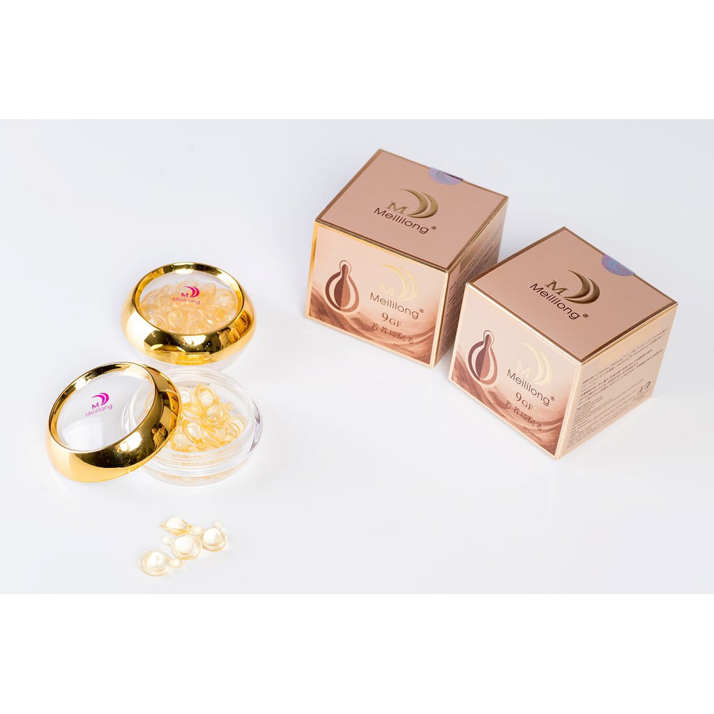 Viên 9GF trắng da tái tạo làn da mới - da yếu - mỏng da - mẫn đỏ Meililong (dạng serum) nhập khẩu Đà