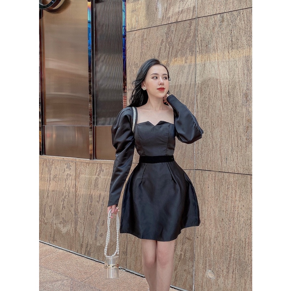 Đầm dự tiệc tapta Phồng Nhũ ảnh shop chụp