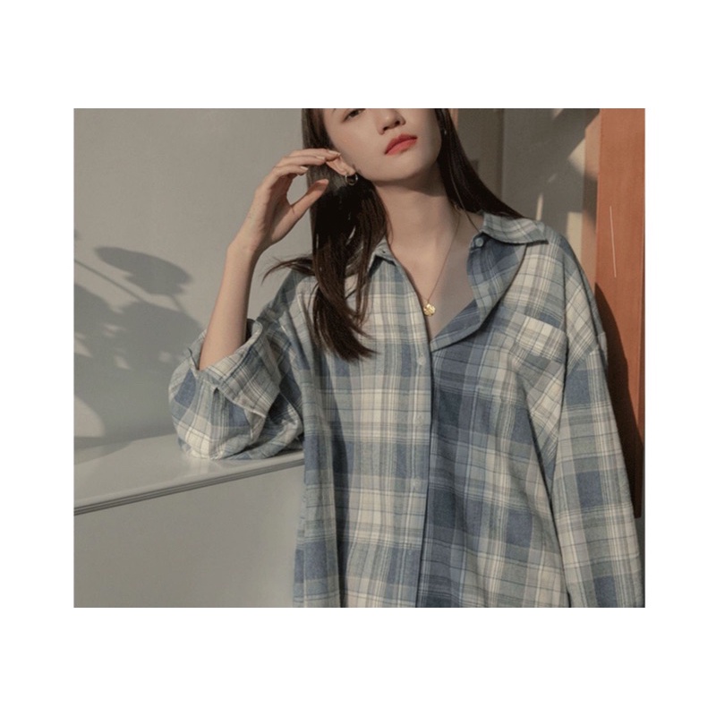 Áo sơ mi kẻ thụng màu siêu đẹp | BigBuy360 - bigbuy360.vn