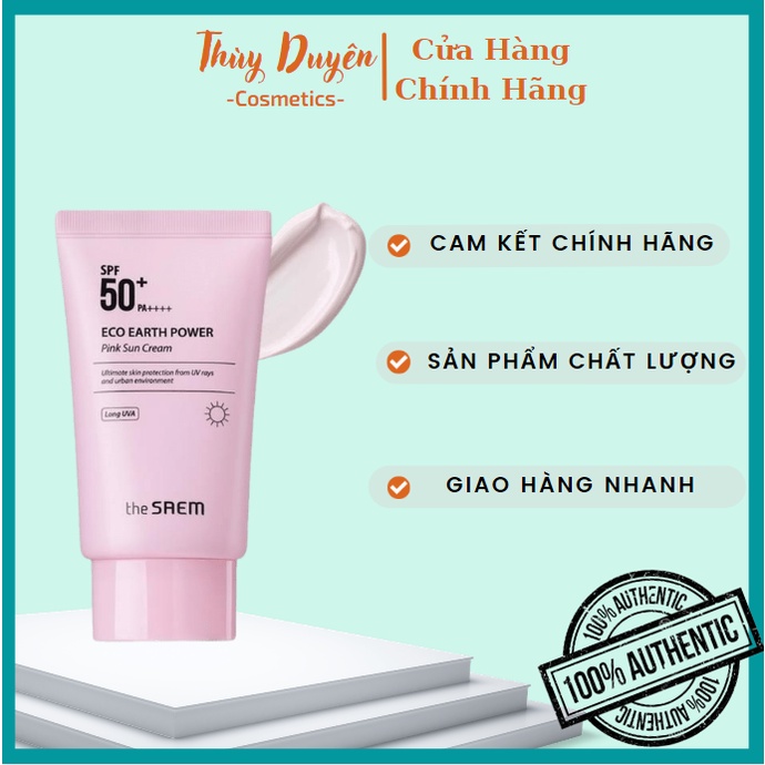 Kem Chống Nắng The Saem Màu Hồng SPF 50+ PA++++