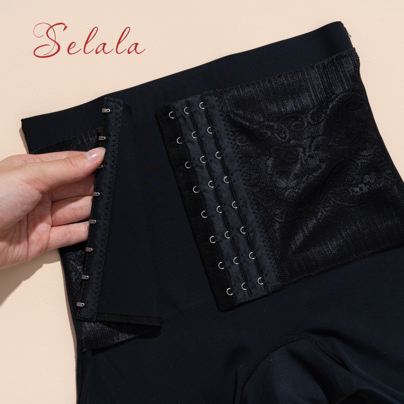 Quần Gen Su Selala Móc Cài Trước Siêu Định Hình Giúp Eo Thon Cao Cấp QG08
