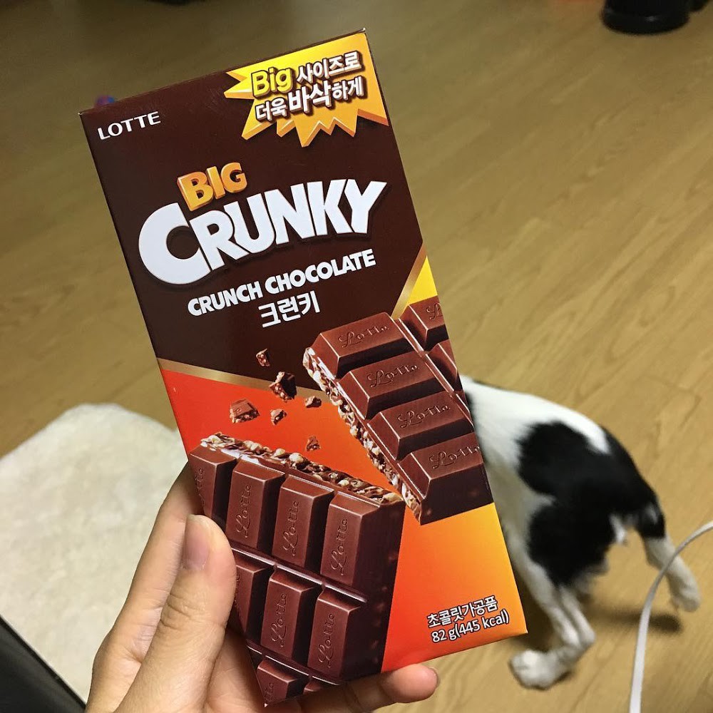 Chocolate Lotte BIG Crunky thanh 82gr