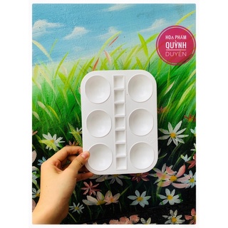 KHAY PHA MÀU CHỮ NHẬT 6 LỖ