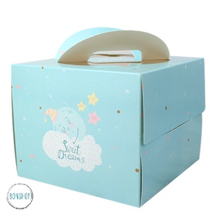 [HBK015] Hộp đựng bánh kem Mini, bánh kem Bento, quà tặng dày dặn, sắc nét