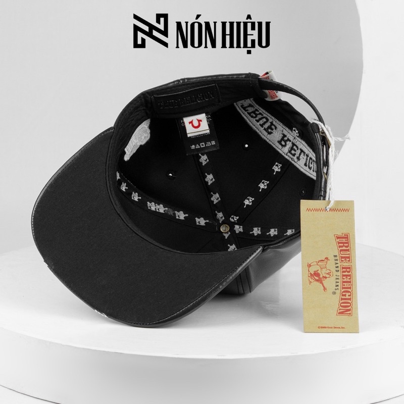 Nón Ông địa Snapback Da MADE IN USA Full Tem Mark hãng